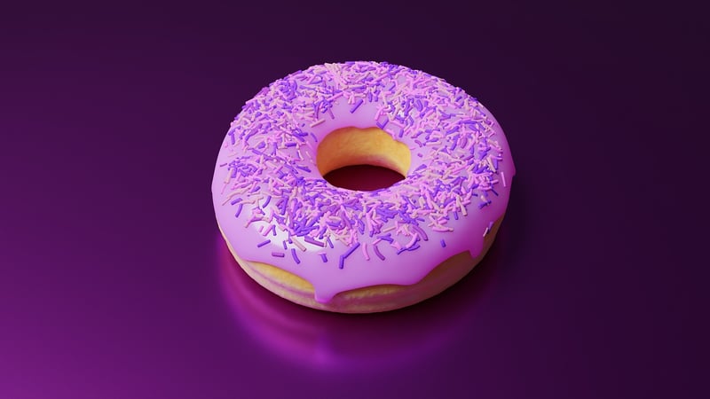 Galaxy Glazed Donuts